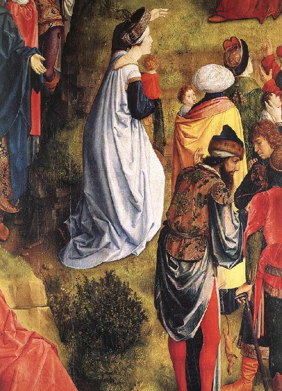 GOES, Hugo van der Calvary Triptych (detail) Spain oil painting art
